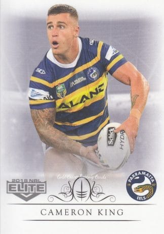 2018 NRL Elite Common Card - Base 095 Cameron King Parramatta Eels