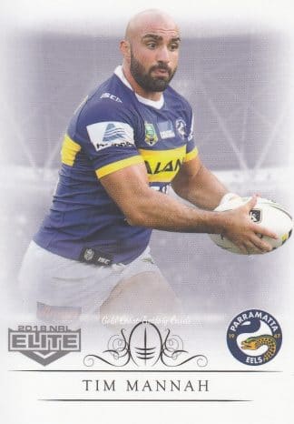 2018 NRL Elite Common Card - Base 096 Tim Mannah Parramatta Eels