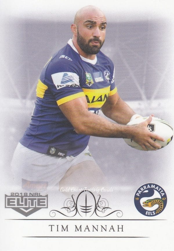 2018 NRL Elite Common Card - Base 096 Tim Mannah Parramatta Eels