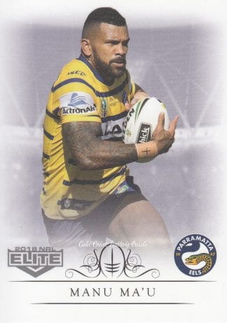 2018 NRL Elite Common Card - Base 097 Manu Ma'u Parramatta Eels