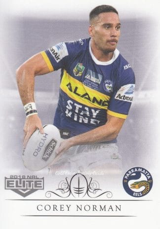 2018 NRL Elite Common Card - Base 099 Corey Norman Parramatta Eels