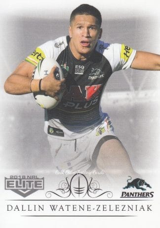2018 NRL Elite Common Card - Base 110 Dallin Watene-Zelezniak Penrith Panthers Box Card
