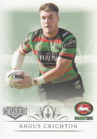 2018 NRL Elite Common Card - Base 113 Angus Crichton South Sydney Rabbitohs