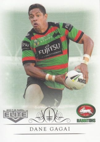 2018 NRL Elite Common Card - Base 114 Dane Gagai South Sydney Rabbitohs