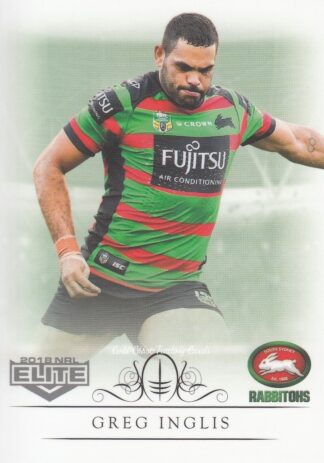2018 NRL Elite Common Card - Base 116 Greg Inglis South Sydney Rabbitohs