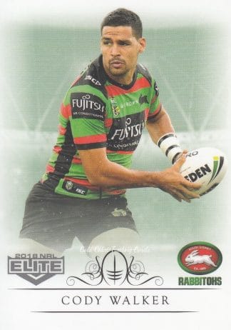 2018 NRL Elite Common Card - Base 120 Cody Walker South Sydney Rabbitohs Box Card