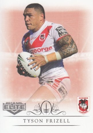 2018 NRL Elite Common Card - Base 124 Tyson Frizell St George Dragons