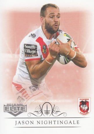 2018 NRL Elite Common Card - Base 127 Jason Nightingale St George Dragons