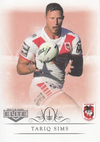 2018 NRL Elite Common Card - Base 128 Tariq Sims St George Dragons
