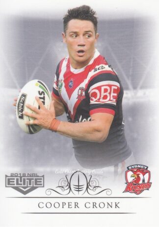 2018 NRL Elite Common Card - Base 133 Cooper Cronk Sydney Roosters