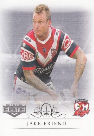 2018 NRL Elite Common Card - Base 135 Jake Friend Sydney Roosters