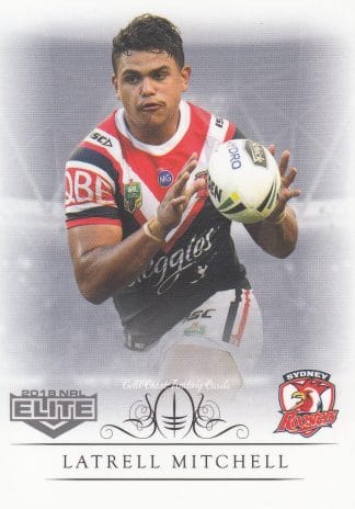 2018 NRL Elite Common Card - Base 137 Latrell Mitchell Sydney Roosters