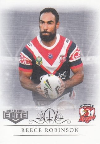 2018 NRL Elite Common Card - Base 138 Reece Robinson Sydney Roosters