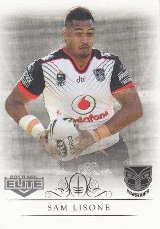 2018 NRL Elite Common Card - Base 147 Sam Lisone Warriors