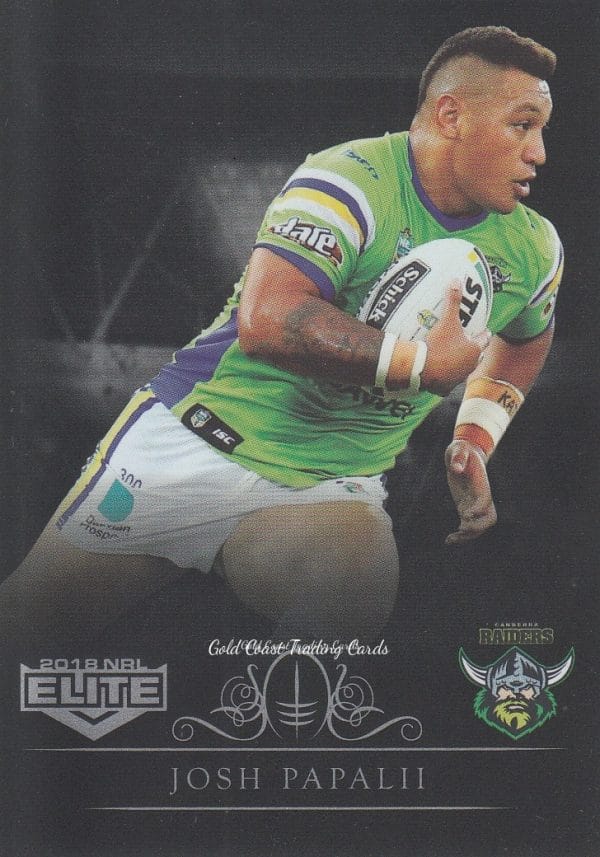 2018 NRL Elite Silver Specials - SS016 Josh Papalii Canberra Raiders
