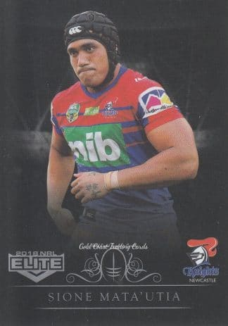 2018 NRL Elite Silver Specials - SS076 Sione Mata'utia Newcastle Knights