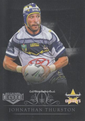 2018 NRL Elite Silver Specials - SS090 Johnathan Thurston North Qld Cowboys