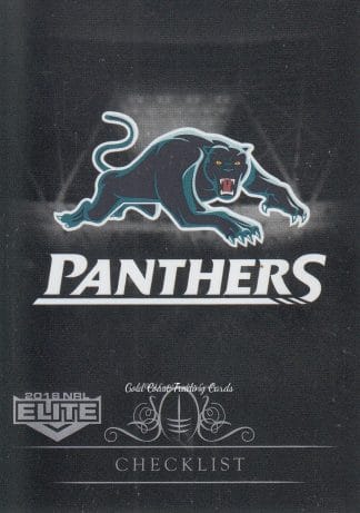 2018 NRL Elite Silver Specials - SS101 Checklist Logo Penrith Panthers