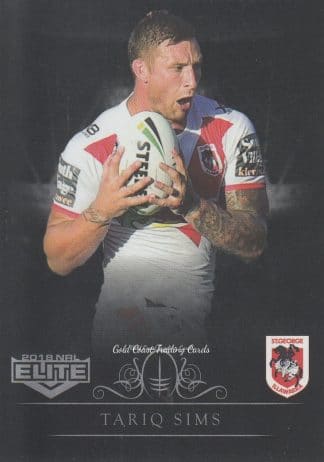 2018 NRL Elite Silver Specials - SS128 Tariq Sims St George Dragons
