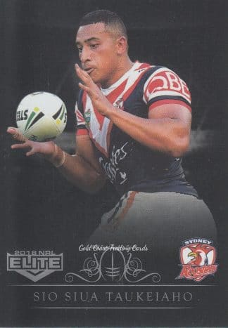 2018 NRL Elite Silver Specials - SS139 Sio Siua Taukeiaho Sydney Roosters