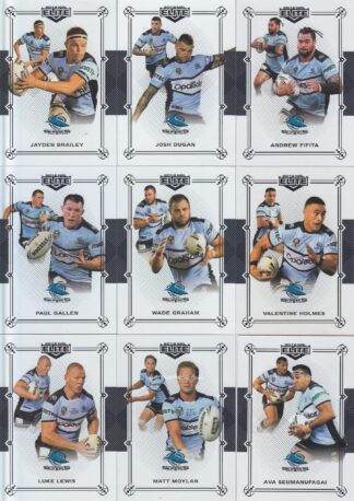 2018 NRL Elite Black Diamond Mojo Set - Cronulla Sharks Team Set