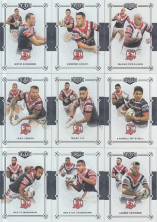 2018 NRL Elite Black Diamond Mojo Set - Sydney Roosters Team Set