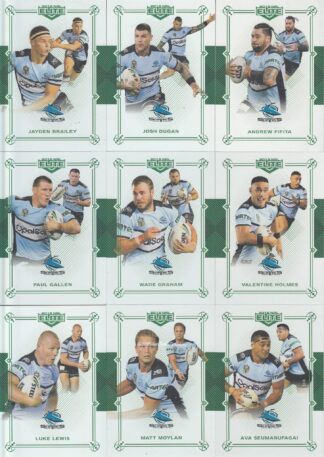 2018 NRL Elite Emerald Mojo Set - Cronulla Sharks Team Set