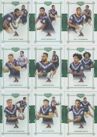 2018 NRL Elite Emerald Mojo Set - Melbourne Storm Team Set