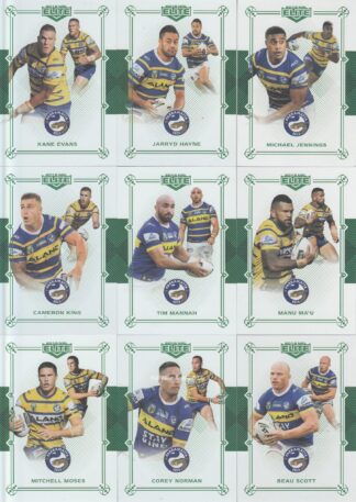 2018 NRL Elite Emerald Mojo Set - Parramatta Eels Team Set