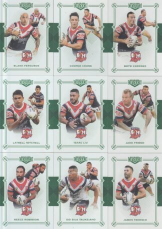 2018 NRL Elite Emerald Mojo Set - Sydney Roosters Team Set