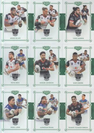 2018 NRL Elite Emerald Mojo Set - Warriors Team Set
