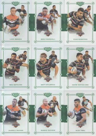 2018 NRL Elite Emerald Mojo Set - Wests Tigers Team Set