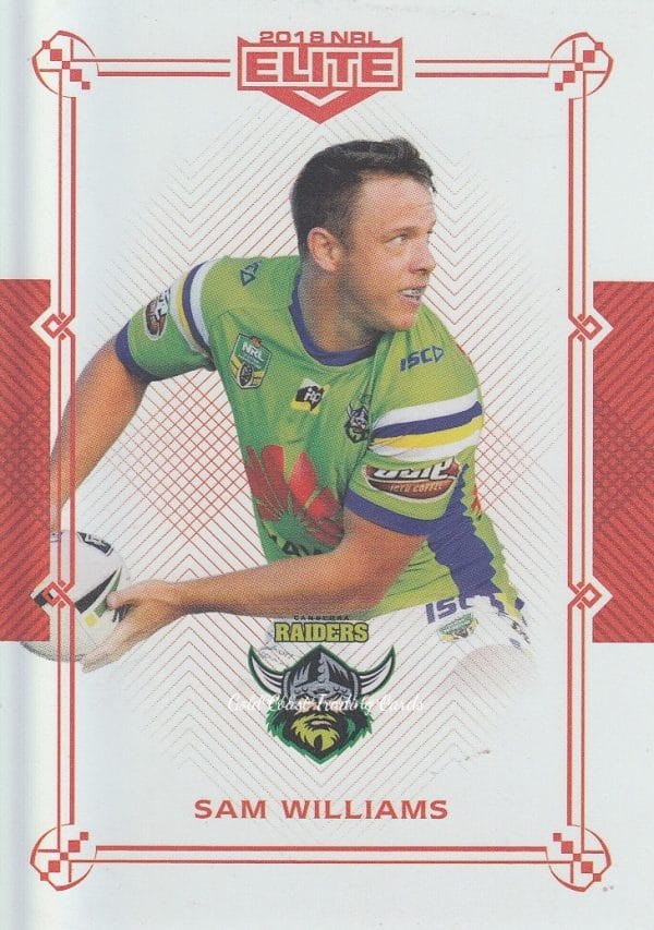 2018 NRL Elite Ruby Mojo - MR018 Sam Williams Canberra Raiders