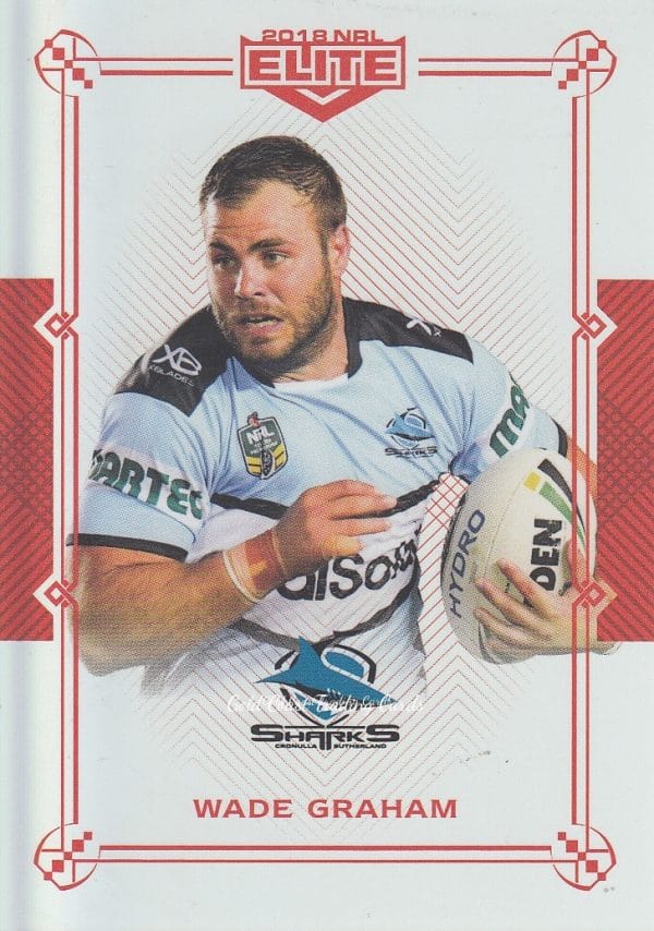 2018 NRL Elite Ruby Mojo - MR032 Wade Graham Cronulla Sharks
