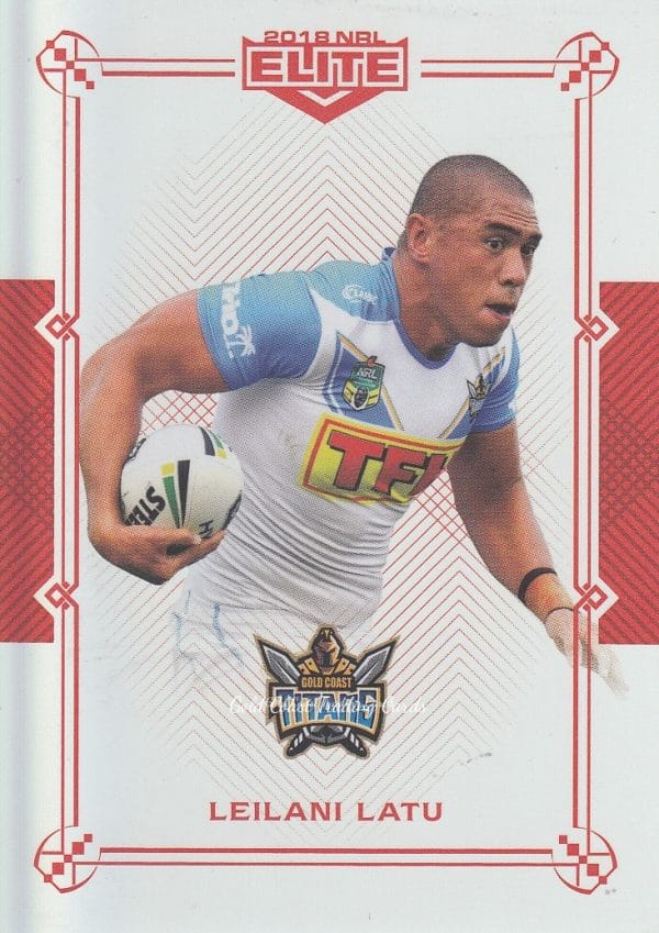 2018 NRL Elite Ruby Mojo - MR042 Leilani Latu Gold Coast Titans