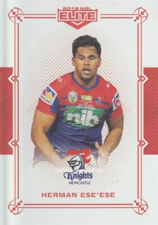 2018 NRL Elite Ruby Mojo - MR064 Herman Ese'ese Newcastle Knights