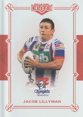 2018 NRL Elite Ruby Mojo - MR067 Jacob Lillyman Newcastle Knights