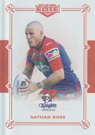 2018 NRL Elite Ruby Mojo - MR071 Nathan Ross Newcastle Knights
