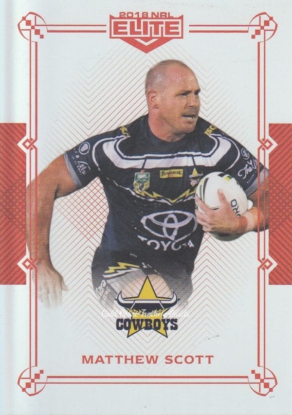 2018 NRL Elite Ruby Mojo - MR079 Matthew Scott North Qld Cowboys