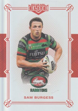 2018 NRL Elite Ruby Mojo - MR100 Sam Burgess South Sydney Rabbitohs
