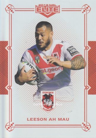 2018 NRL Elite Ruby Mojo - MR109 Leeson Ah Mau St George Dragons
