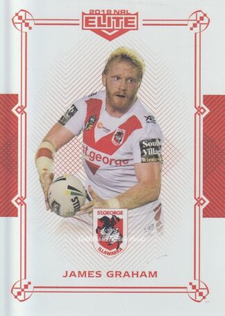 2018 NRL Elite Ruby Mojo - MR112 James Graham St George Dragons