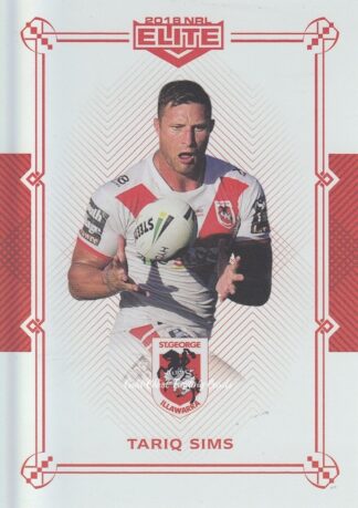 2018 NRL Elite Ruby Mojo - MR115 Tariq Sims St George Dragons