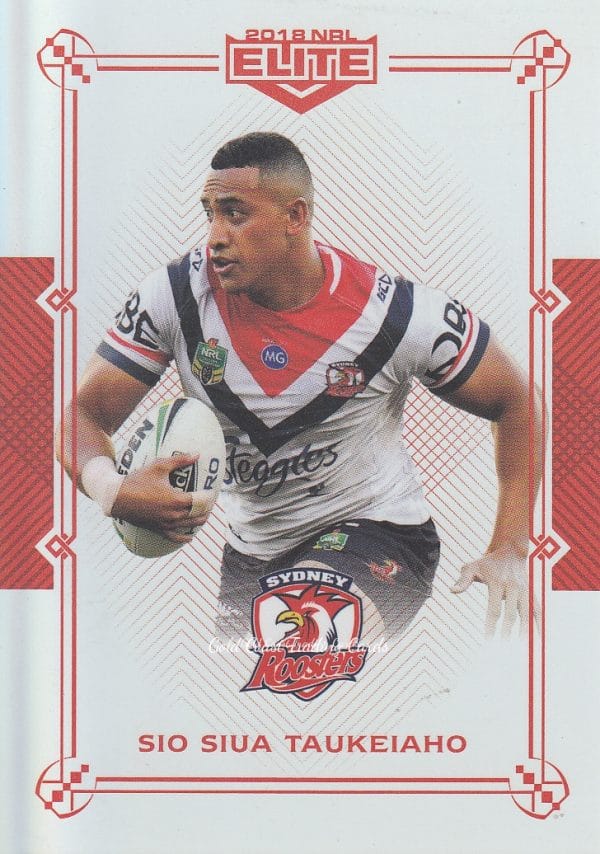 2018 NRL Elite Ruby Mojo - MR125 Sio Siua Taukeiaho Sydney Roosters