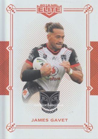 2018 NRL Elite Ruby Mojo - MR128 James Gavet Warriors