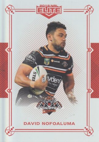 2018 NRL Elite Ruby Mojo - MR141 David Nofoaluma Wests Tigers