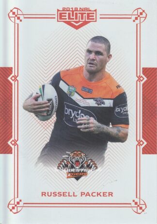 2018 NRL Elite Ruby Mojo - MR142 Russell Packer Wests Tigers