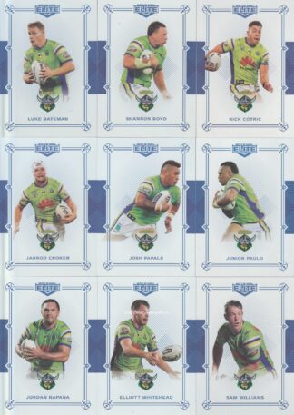 2018 NRL Elite Sapphire Mojo Set - Canberra Raiders Team Set