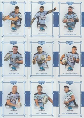 2018 NRL Elite Sapphire Mojo Set - Cronulla Sharks Team Set