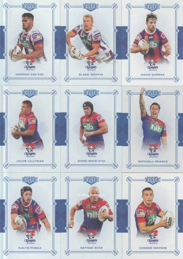2018 NRL Elite Sapphire Mojo Set - Newcastle Knights Team Set